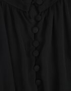 bibous project Rochie Cloche Neagră cu Volan Harlin