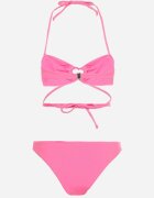  Bikini roz în două piese cu legătură la gât Eusta