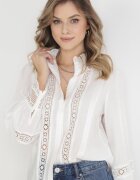 bisou's project Cămașă Albă cu Guler tunica și Dantelă Argochis