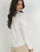 bisou's project Cămașă Albă cu guler tunică și Dantelă Baula
