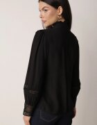 bisou's project Cămașă Neagră cu Guler tunica și Dantelă Argochis
