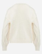 bisou's project Cardigan bej deschis tricotat cu nasturi