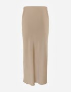 bisou's project Fustă Bej de Satin Maxi Shapas
