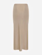 bisou's project Fustă Bej de Satin Maxi Shapas