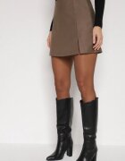 bisou's project Fustă-pantalon scurtă Bej cu Decupaj Lateral Irindel