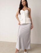 bisou's project Fustă Satena Maxi Gri Shapas