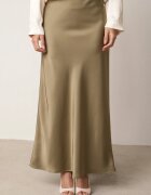 bisou's project Fustă Satina Maxi Verde închis Shapas