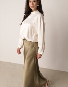 bisou's project Fustă Satina Maxi Verde închis Shapas