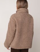 bisou's project Jachetă de tranziție din tricot bouclé și cu borduri pe mâneci Drakira Bej