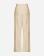 bisou's project Pantaloni bej deschis cu croi tip costum cu picior larg și talie înaltă Efrimera