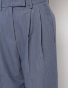 bisou's project Pantaloni bleumarin de costum cu talie înaltă și craci largi Cerda