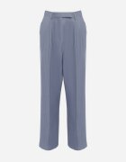 bisou's project Pantaloni bleumarin de costum cu talie înaltă și craci largi Cerda