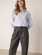 bisou's project Pantaloni de costum gri închis lejeri cu buzunare Vireal