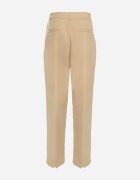 bisou's project Pantaloni de costum largi bej cu buzunare Vireal