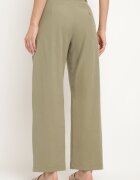 bisou's project Pantaloni de costum Verzi Largi din Bumbac Alefia