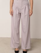 bisou's project Pantaloni Gri Eleganți de Costum cu Pliuri Illthai