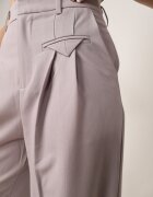 bisou's project Pantaloni Gri Eleganți de Costum cu Pliuri Illthai