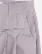 bisou's project Pantaloni Gri Eleganți de Costum cu Pliuri Illthai