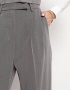 bisou's project Pantaloni Gri închis de costum cu talie înaltă și cu picioare largi Cerda
