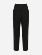 bisou's project Pantaloni Largi Negri De costum cu buzunare Vireal