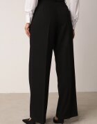 bisou's project Pantaloni Negri Eleganti în Stil de Costum cu Pliuri Illthai