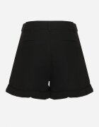 bisou's project Pantaloni scurți Negre Din bumbac Tip bermude Cu talie înaltă Gerefia