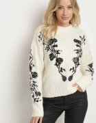 bisou's project Pulover Bej deschis cu Lână decorat cu broderie și paiete Siledi