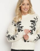 bisou's project Pulover Bej deschis cu Lână decorat cu broderie și paiete Siledi