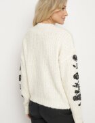 bisou's project Pulover Bej deschis cu Lână decorat cu broderie și paiete Siledi