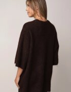 bisou's project Pulover oversize cu adaos de lână și finisaj neprelucrat Oriada Maro