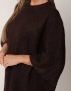 bisou's project Pulover oversize cu adaos de lână și finisaj neprelucrat Oriada Maro
