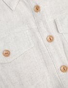 bisou's project Rochie Bej închis tip cămașă din viscoză cu in Închisă cu nasturi cu cordon textil Fidilla