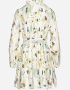bisou's project Rochie Cloș Verde din Viscoză cu Cordon cu Imprimeu Abstract Stelitte