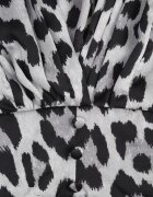 bisou's project Rochie Gri Cambrată Imprimeu leopard Suzamera
