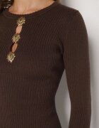 bisou's project Rochie Maro Mulată din Tricot Reiat cu Vâscoză cu Aplicații Tusman