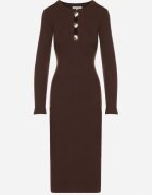 bisou's project Rochie Maro Mulată din Tricot Reiat cu Vâscoză cu Aplicații Tusman
