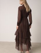 bisou's project Rochie Maro Tip Cămașă cu Spate mai Lung și Volane Savandra
