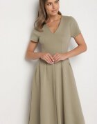 bisou's project Rochie Verde Cambrată din Bumbac Zeraviae
