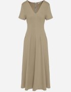 bisou's project Rochie Verde Cambrată din Bumbac Zeraviae