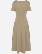 bisou's project Rochie Verde Cambrată din Bumbac Zeraviae