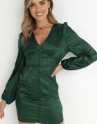 bisou's project Rochie Verde Cambrată Phoebis
