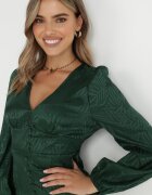 bisou's project Rochie Verde Cambrată Phoebis