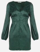 bisou's project Rochie Verde Cambrată Phoebis