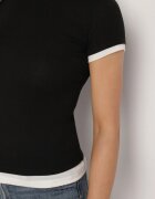 bisou's project Tricou Negru cu In cu croi ajustat Salionaria
