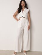 bisou's project Vestă de costum Albă Închisă cu nasture Tiamants