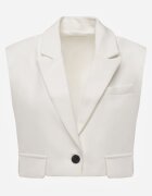 bisou's project Vestă de costum Albă Închisă cu nasture Tiamants