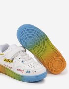 bl&ki Sneakers albi cu închidere cu scai și aplicații Setadwen