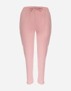 black&fish Pantaloni roz cu elastic în talie și cu craci lungi Jasela