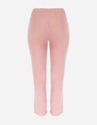 black&fish Pantaloni roz din material cu elastic în talie Airiana