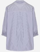 bludeise Cămașă Clasică Bleumarin din Bumbac cu Dungi cu Mânecă 3/4 Liantarra